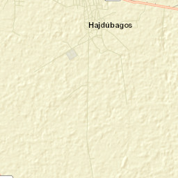 Hajdúbagos Street Map