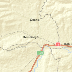 Comuna Coşna Street Map