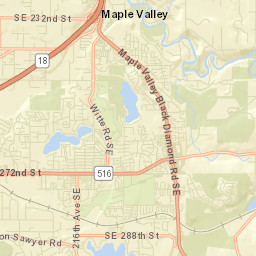 Maple Valley Street Map