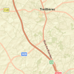 Treillières Street Map