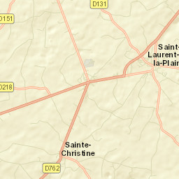 Saint-Laurent-de-la-Plaine Street Map