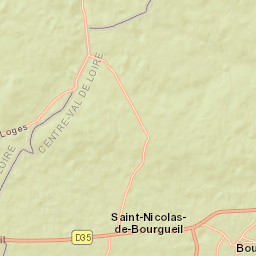 Bourgueil Street Map