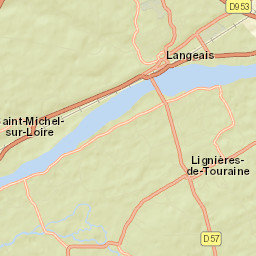Langeais Street Map