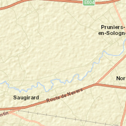 Pruniers-en-Sologne Street Map