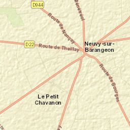 Neuvy-sur-Barangeon Street Map