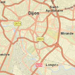 Dijon Street Map