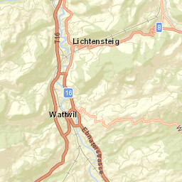 Lichtensteig Street Map