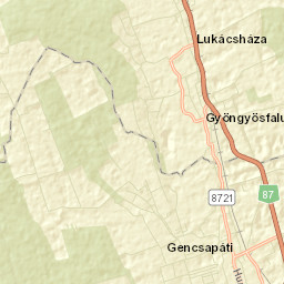 Gencsapáti Street Map