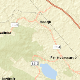Fehérvárcsurgó Street Map