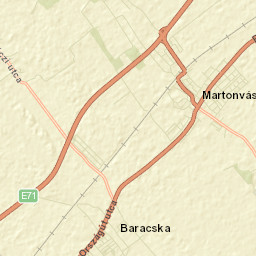 Baracska Street Map