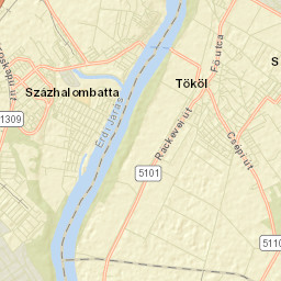 Százhalombatta Street Map