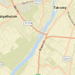 Szigethalom Street Map