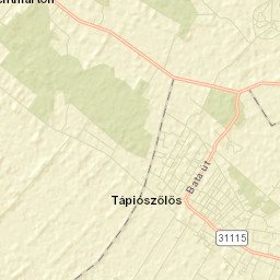 Tápiószőlős Street Map