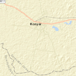 Konyár Street Map