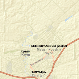 Krym Street Map