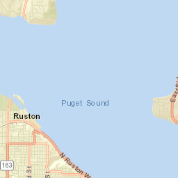Browns Point Street Map
