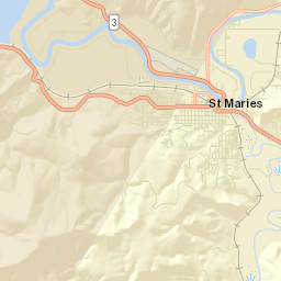 Saint Maries Street Map