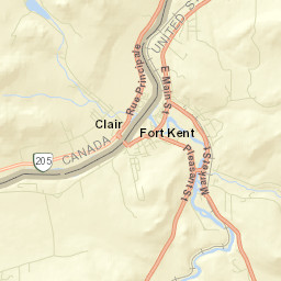 Fort Kent Street Map