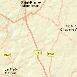 Montrevault Street Map