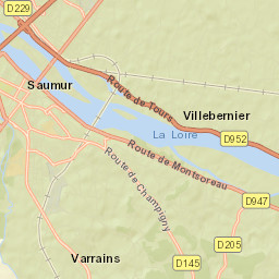 Saumur Street Map