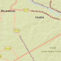 Cheillé Street Map