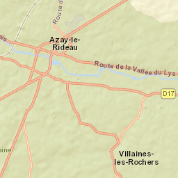 Azay-le-Rideau Street Map