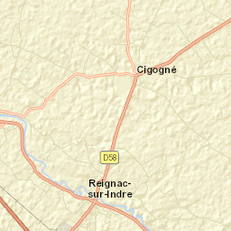 Reignac-sur-Indre Street Map
