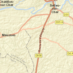 Châtillon-sur-Cher Street Map