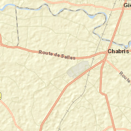 Gièvres Street Map