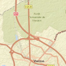 Vierzon Street Map