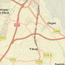 Fénay Street Map