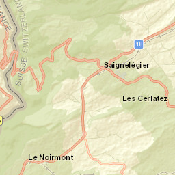 Saignelégier Street Map