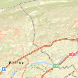 Wiedlisbach Street Map