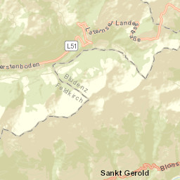 Blons Street Map