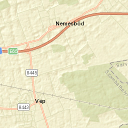 Vép Street Map