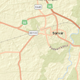 Sárvári Járás Street Map