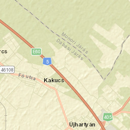 Újhartyán Street Map