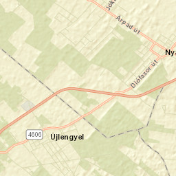 Nyáregyháza Street Map