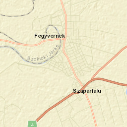 Fegyvernek Street Map