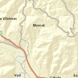 Comuna Câţcău Street Map