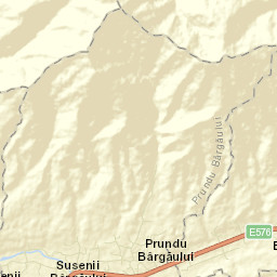 Comuna Prundu Bârgăului Street Map