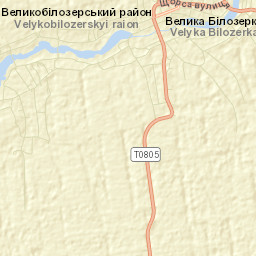 Velykobilozers’kyy Rayon Street Map