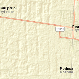 Pryshyb Street Map