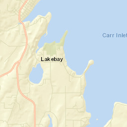 2009 Key Peninsula Highway North, Lakebay Street Map