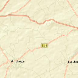 La Jubaudière Street Map