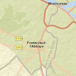 Fontevraud-l'Abbaye Street Map