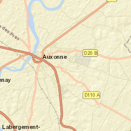 Auxonne Street Map
