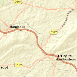 Mamirolle Street Map