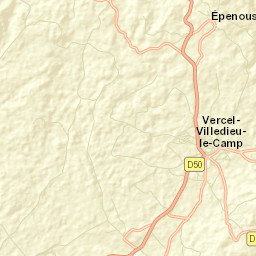 Vercel-Villedieu-le-Camp Street Map