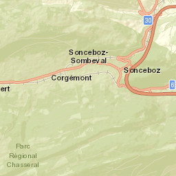 Corgémont Street Map